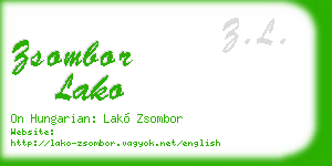 zsombor lako business card